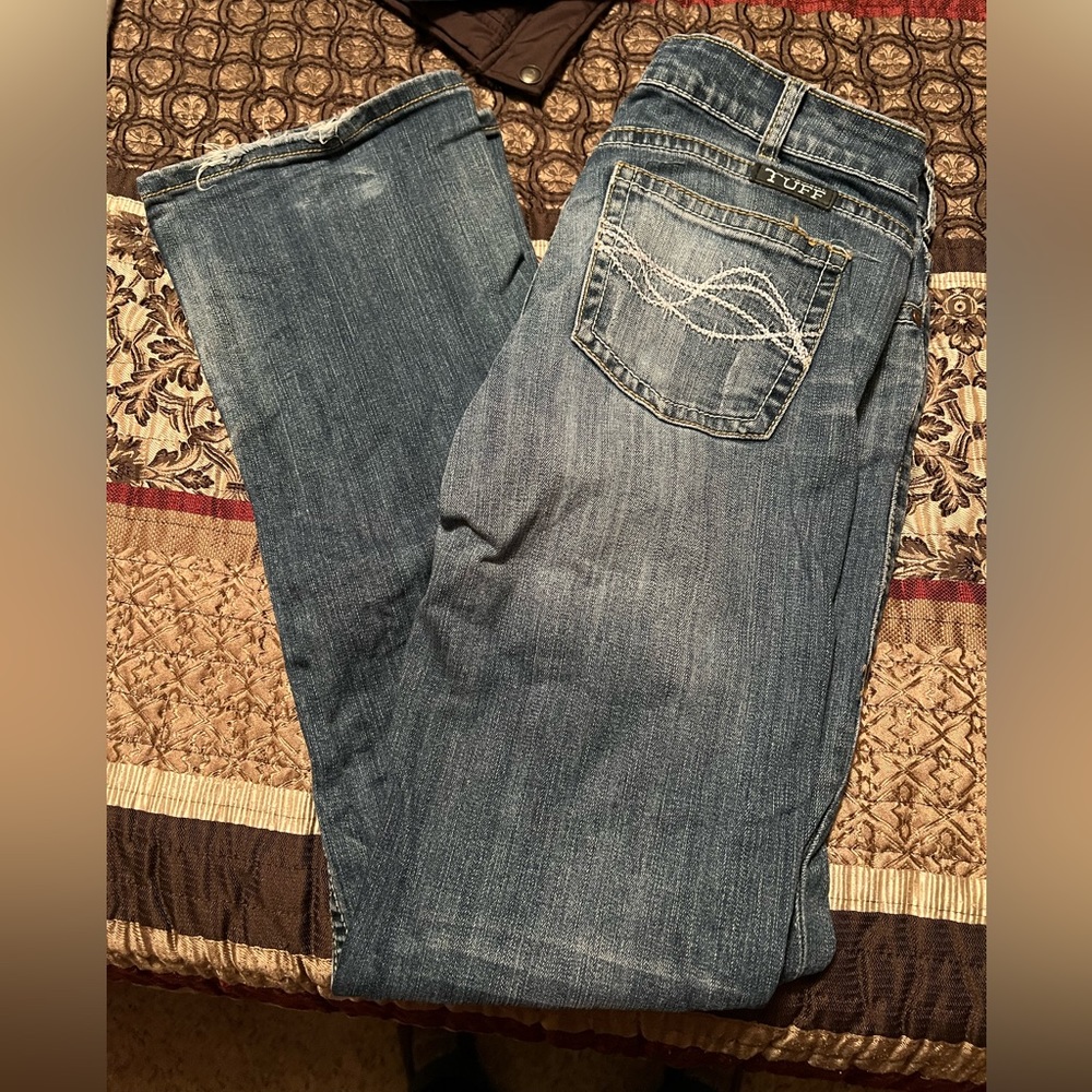 29x35 cowgirl Tuff don’t fence me in jeans